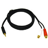 6ft 3.5mm Stereo Male to RCA Female Y-Cable (40425)