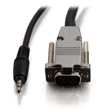 VGA + 3.5mm A/V Cable with Metal Connectors M/M - Plenum CMP-Rated
