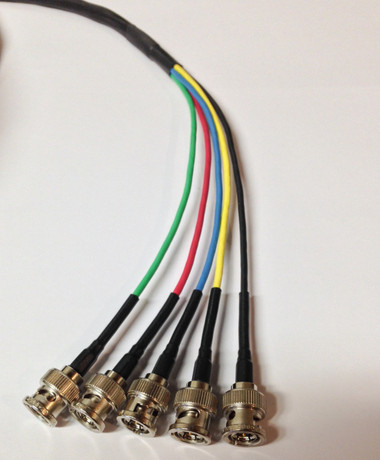 Plenum Rated 5 BNC RGBHV Component Video Cable