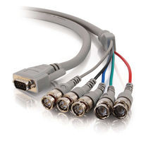 HD15 MALE TO RGBHV (5-BNC) MALE VIDEO CABLES