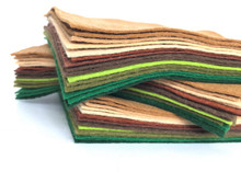 Forest Felt Collection - 15 Sheets - Wool Blend Felt