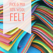 Pick & Mix - 9" Squares - Wool Blend Felt