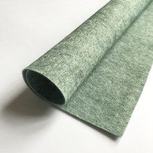 Mossy Green - Heathered Felt - 50% Wool - 12" Square