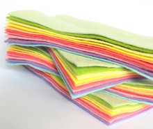 Candy Bundle 10 Shades - Wool Blend Felt - 4 sheet sizes