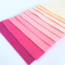 Pinks Bundle 10 Sheets of Wool Blend Felt - 4 sheet sizes