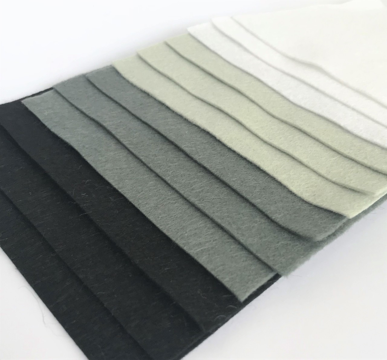 Monochrome 12 Sheets Wool Blend Felt The Felt Fairy
