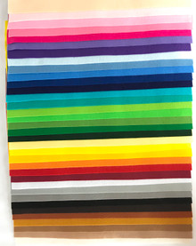 Polyester Felt - The Full Monty - One Each of All Our Colours - 51 Sheets  - 27cm x 33cm