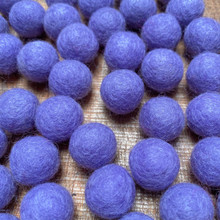 Iris Purple 2cm Felt Balls - Pack of 10
