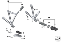 Espaciador de Pedal R1200 GS LC (46718528781)