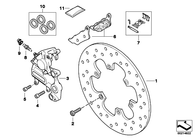 Pastillas de Freno Trasero G650 GS 08-09 (34217664983)