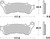 SBS Pastilla de Freno Delantera para Honda VFR Crosstourer 1200/XL Varadero 1000 (828SP)
