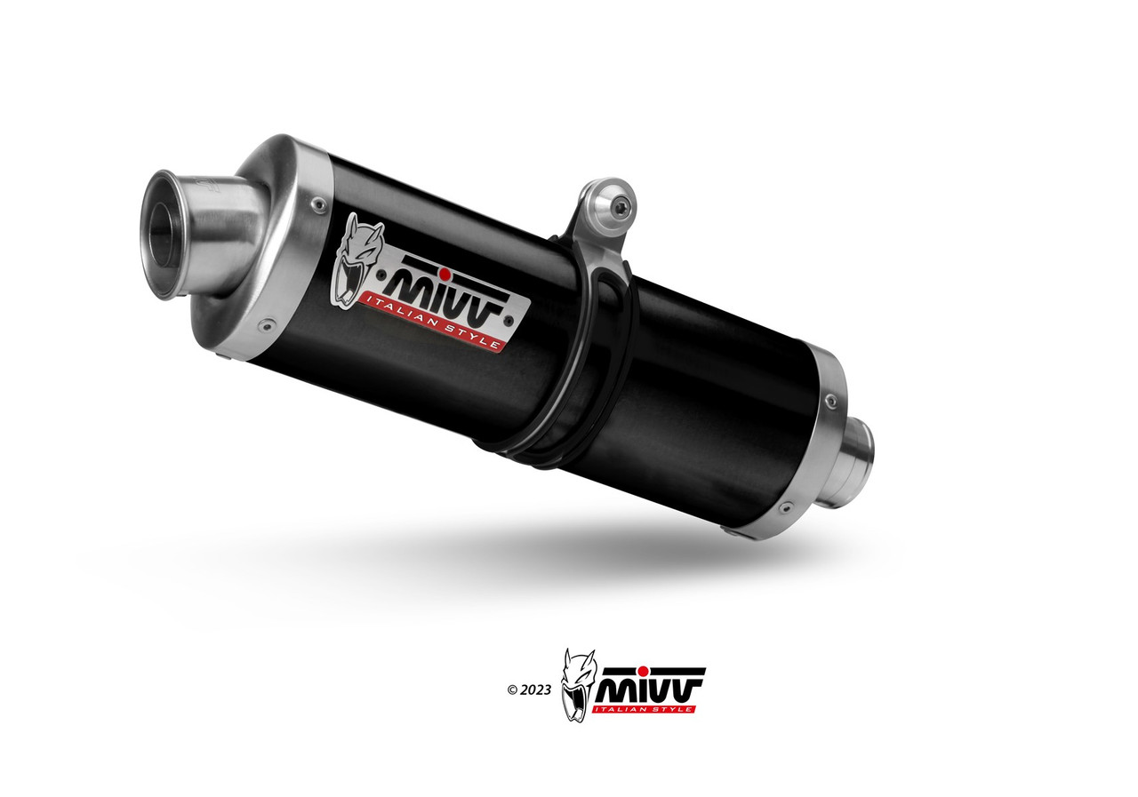 Escape MIVV Oval Negro para Yamaha Tenere 700 ( Y.064.LZ)