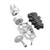 Pedalines SW-MOTECH para BMW F750GS/F850GS/F800GS 2024 (FRS.07.112.10701)