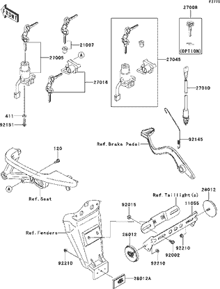 Contacto Freno Trasero KLR650E (27010-0119)