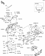 Espaciador Negro para Cowlings KLR650 E (92152-0618)