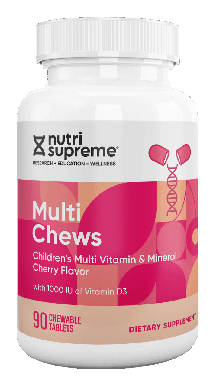 Multi Chews, Cherry Flavor- 90 Chews - Nutri Supreme