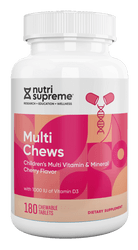 Multi Chews, Cherry Flavor- 180 Chews