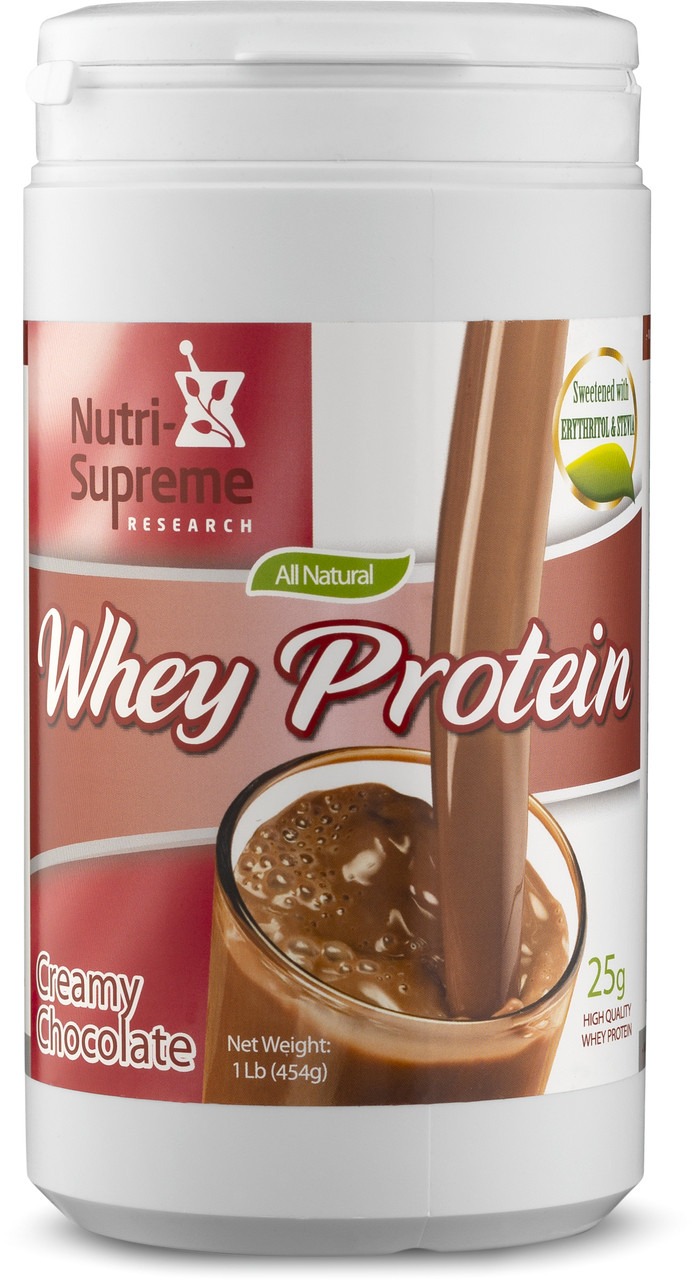 Whey Protein Creamy Chocolate 1 lb (With Stevia & Erythritol) - Nutri  Supreme