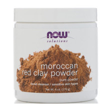 紅泥吸油面紙 Now Foods, Solutions, Moroccan Red Clay Powder, 6 oz (170 g)