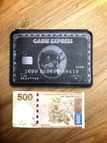 Gabie Express Black Mini Card 雞肶好運黑卡零錢包