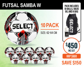 SAMBA WHITE FUTSAL 10 PACK 