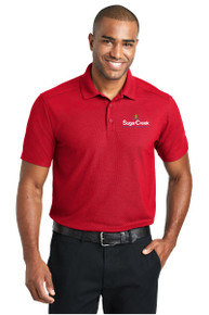  Embroidered Port Authority EZPerformance Pigue Polo (Red)