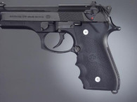 Hogue Beretta 92 Grip-Recoil Absorbing Rubber Pistol Grip-Black (92000)