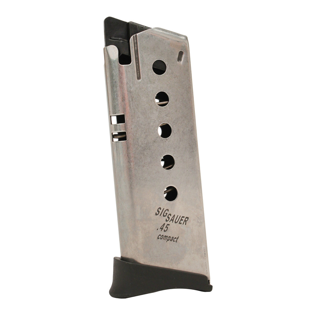 Sig Sauer MAG220C456 Mag for P220 45 ACP 6 Rd Stainless Finish for sale online 