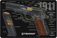 TekMat 1911 3D Cutaway 11" X 17" Gun Cleaning Mat (171911CA)