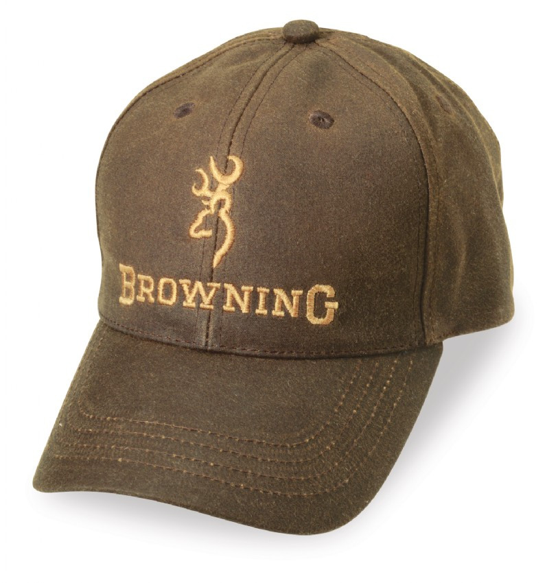 Browning DuraWax CapMen's Brown Hat Water Resistant (3084121) Go