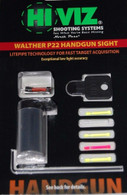 HIVIZ Sights Walther P22 Front Sight With Interchangeable LitePipes WAL2012