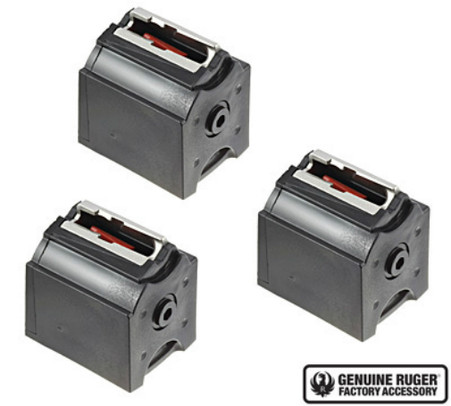 Ruger BX-1 10/22 Rotary Magazine 10 Round .22 LR Mag Value 3 Pack (90451)