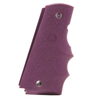 Hogue 1911 Government Rubber Grip With Finger Grooves-Purple (45006)