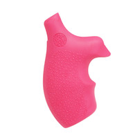 Hogue Smith & Wesson J Frame Round Butt Bantam Style Rubber Grip-Pink (61007)