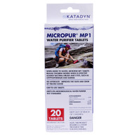 Katadyn Micropur MP1 Water Purification Tablets-20 Pack (8014996)
