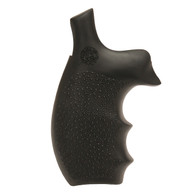 Hogue Bantam Style Grip For S&W K & L Frame Round Butt Revolvers-Black (62000)