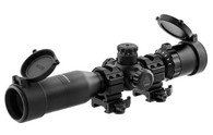 Leapers UTG 1" BugBuster 3-12x32 Scope-Side AO, Mil-Dot-W/QD Rings (SCP-M312AOWQ)