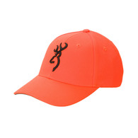 Browning Safety Cap With Black 3D Buckmark-Blaze Orange (30840501)