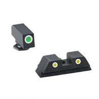 AmeriGlo Tritium Night Sight Set For GEN 5 Glock Green Front/Yellow Rear (GL-5115)