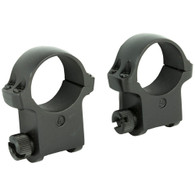 Ruger M77 5BHM/6BHM 1" High/Extra High Black Scope Ring Set (90409)