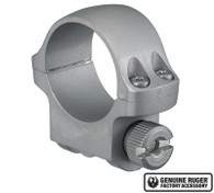 Ruger M77 3KHM 1" Low Silver Scope Ring (90289)