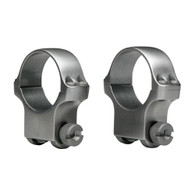 Ruger 5K/6K High Silver Stainless M77 Hawkeye/African 1" Scope Rings Set-90408