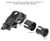 UTG Tactical 45-Degree Angled Offset Picatinny Rail Mount for Lights & Lasers - RG-FL138