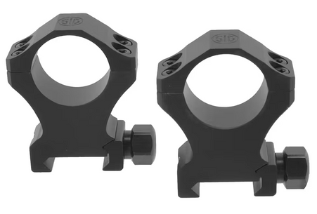 Sig Sauer ALPHA1 Scope Ring Set 1" Extra High Matte Black-SOA10022