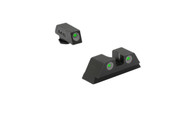Meprolight Glock 10mm/45ACP White Rings 7.40MM Rear Night Sight Set (ML10222G)
