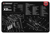 Tekmat Springfield Armory XDM Black 11x17 inch Cleaning Mat (R17-XDM)