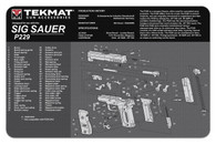 Tekmat Sig Sauer P229 Black 11x17 inch Cleaning Mat (R17-SIGP229)