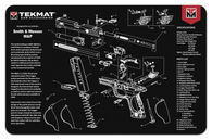 Tekmat S&W M&P Black 11x17 inch Cleaning Mat (R17-SW-MP)