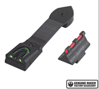 Ruger 10/22 Fire Fiber Optic Sight Set Red Front, Green Rear (90340)