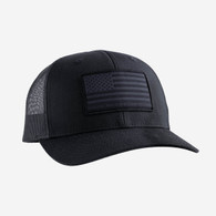 Magpul Black Adjustable Snapback OSFA Woven American Flag Patch (MAG1215001)